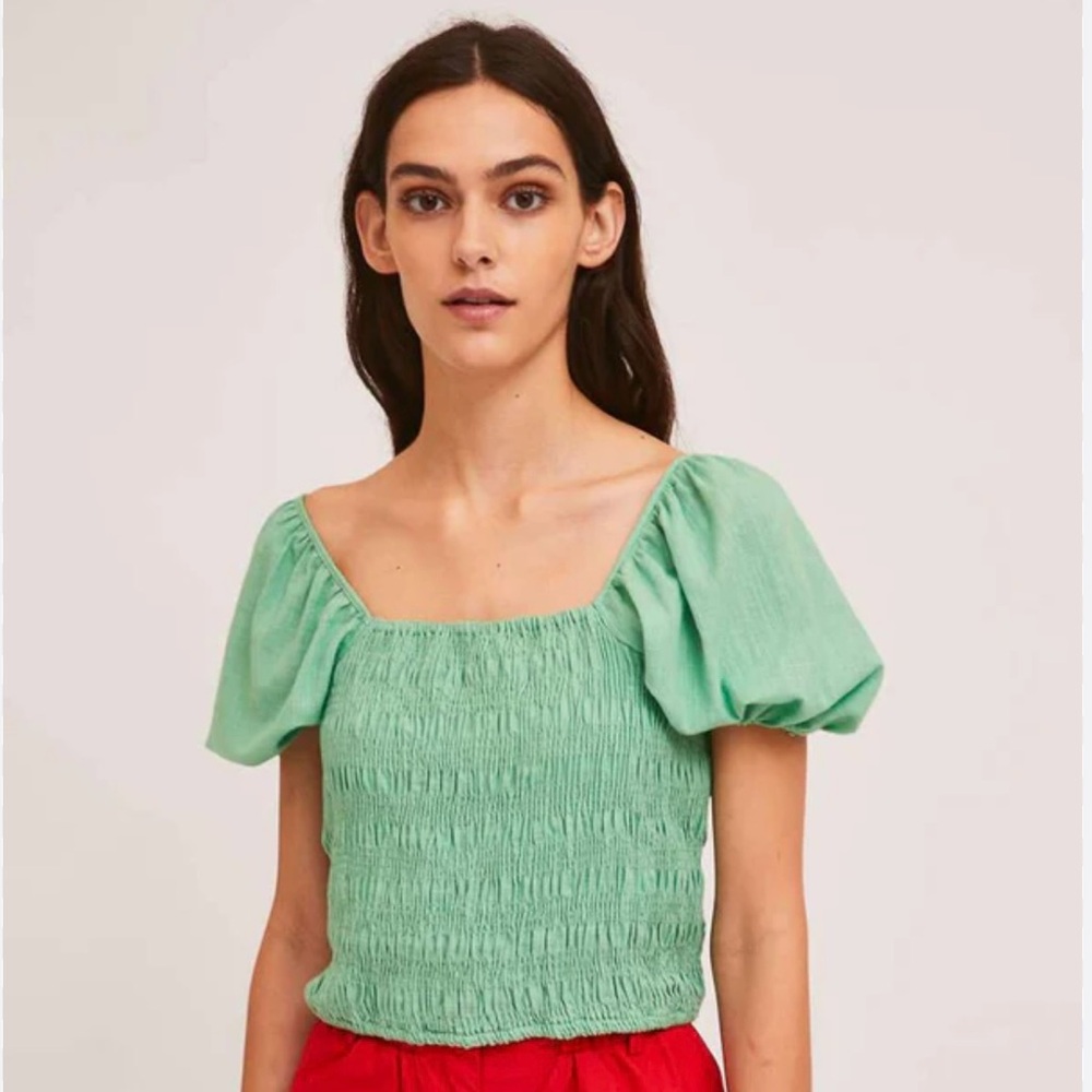 Bando Compania Fantastica puff sleeve crop top
